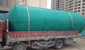 混凝土化糞池安裝現場