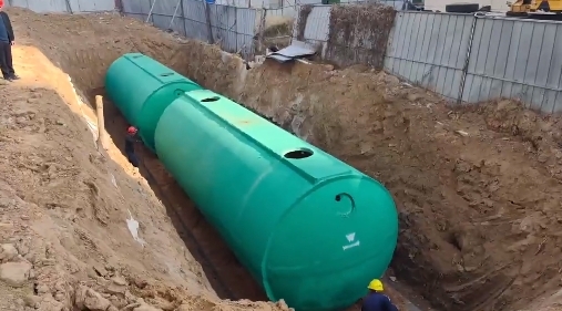 河南混凝土化糞池安裝現場