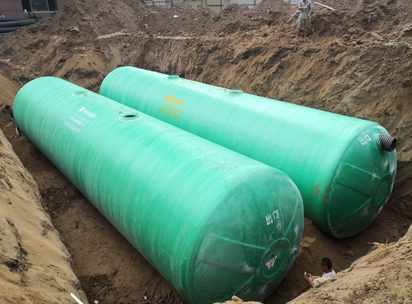 玻璃鋼化糞池回填前爲什麽要灌滿水